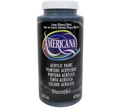DecoArt Americana Lamp (Ebony) Black 473ml - Svart
