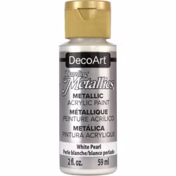 DecoArt Dazzling Metallics White Pearl
