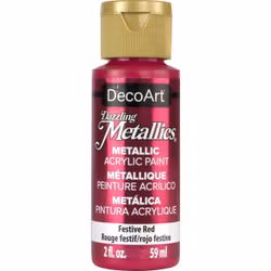 DecoArt Dazzling Metallics Festive Red