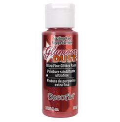 DecoArt Glamour Dust  Sizzling red 59ml