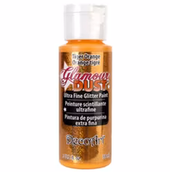 DecoArt Glamour Dust  Tiger Orange