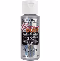 DecoArt Glamour Dust Silver bling  59ml