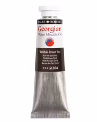 Georgian water mixable oil  Vandyke Brown Hue  37ml