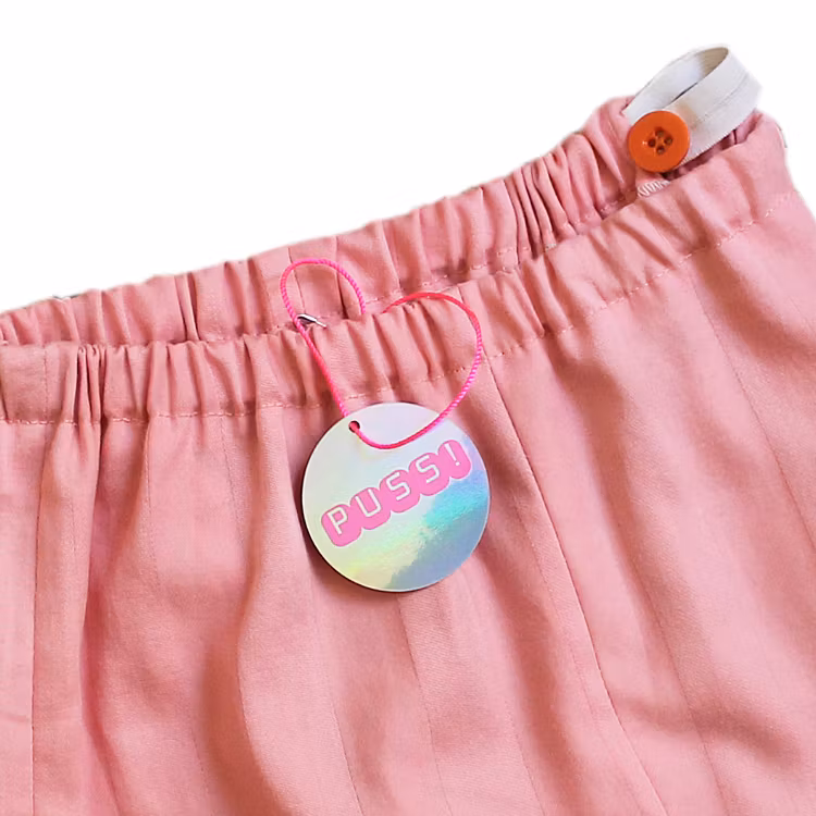 Rosa shorts med zig-zag band ca. 98/104