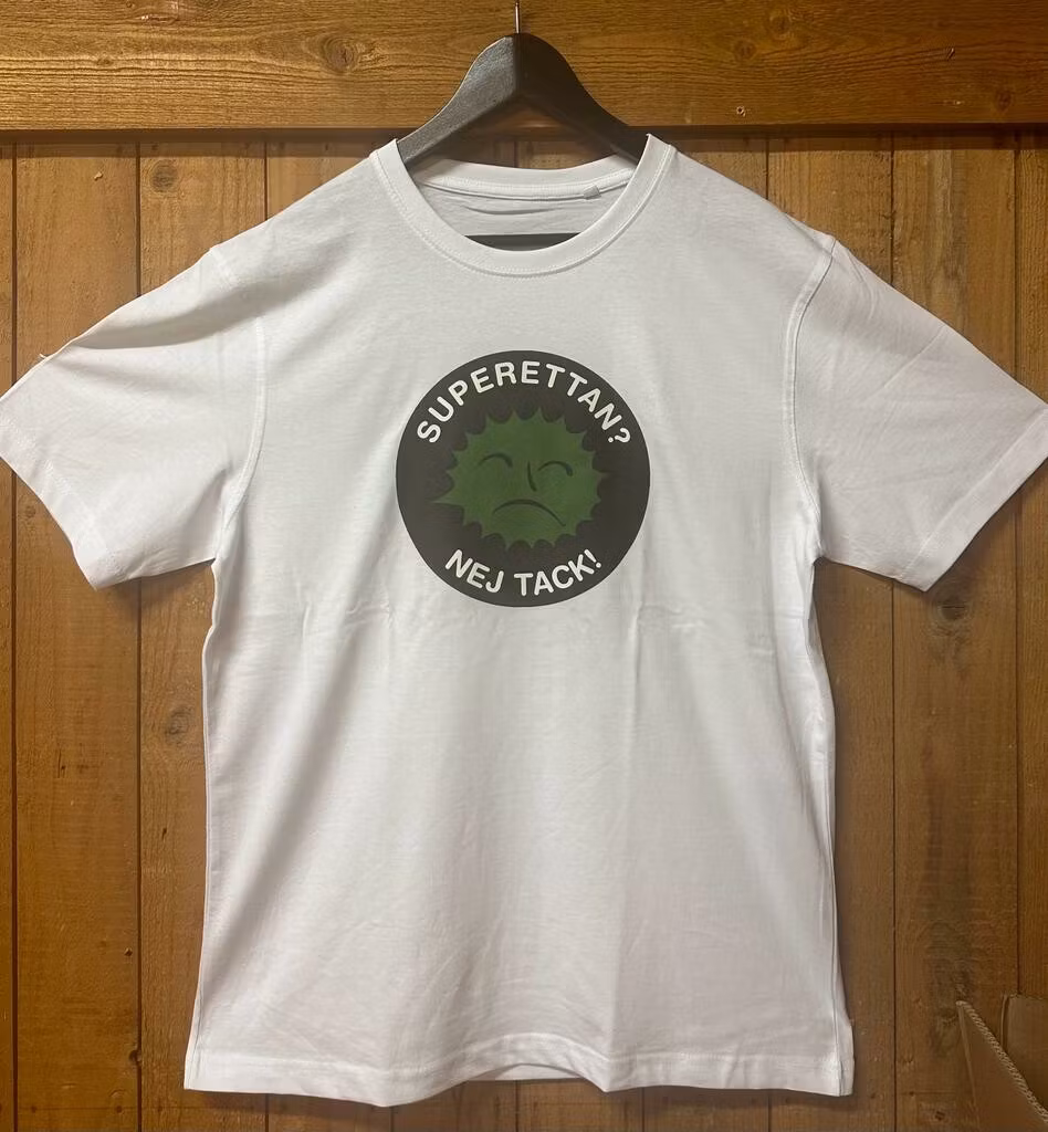 T-SHIRT: S1? NEJ TACK - VIT