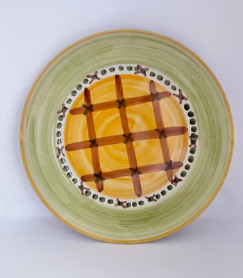 Ravello assiett med rutig botten, 20 cm