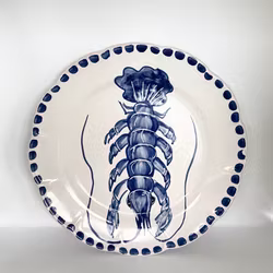 Marina soup plate 23 cm, lobster motif