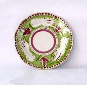 Amalfi mattallrik, ljusgrön med bläckfiskmönster, 26 cm