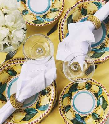 Sorrento Limone set, gul botten