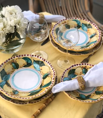 Sorrento Limone set, gul botten