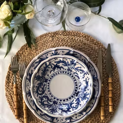 Positano djup tallrik 23 cm, blå