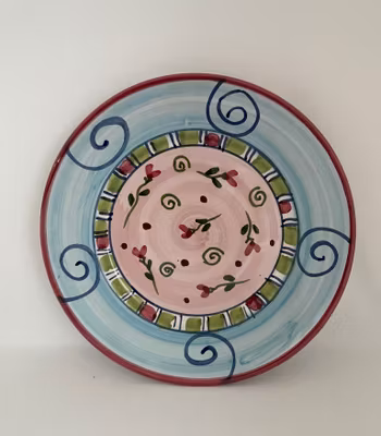 Ravello assiett med rosa botten, 20 cm