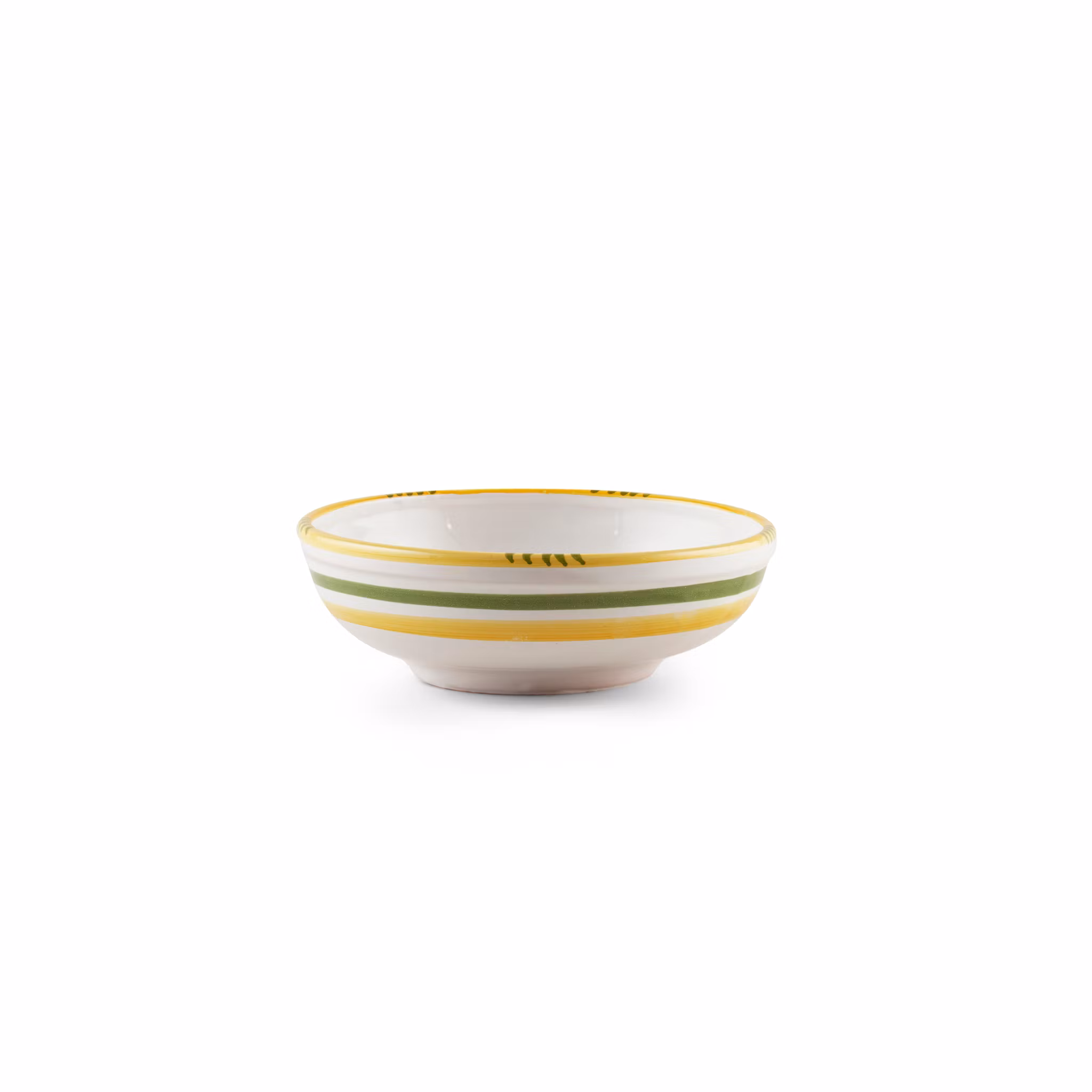 Limone Bianco djup skål med citronmönster, 18 cm