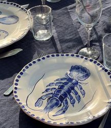 Marina dinner plate 26 cm, lobster moti
