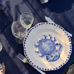 Marina dinner plate 26 cm, crab motif