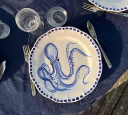 Marina dinner plate 26 cm, octopus motif