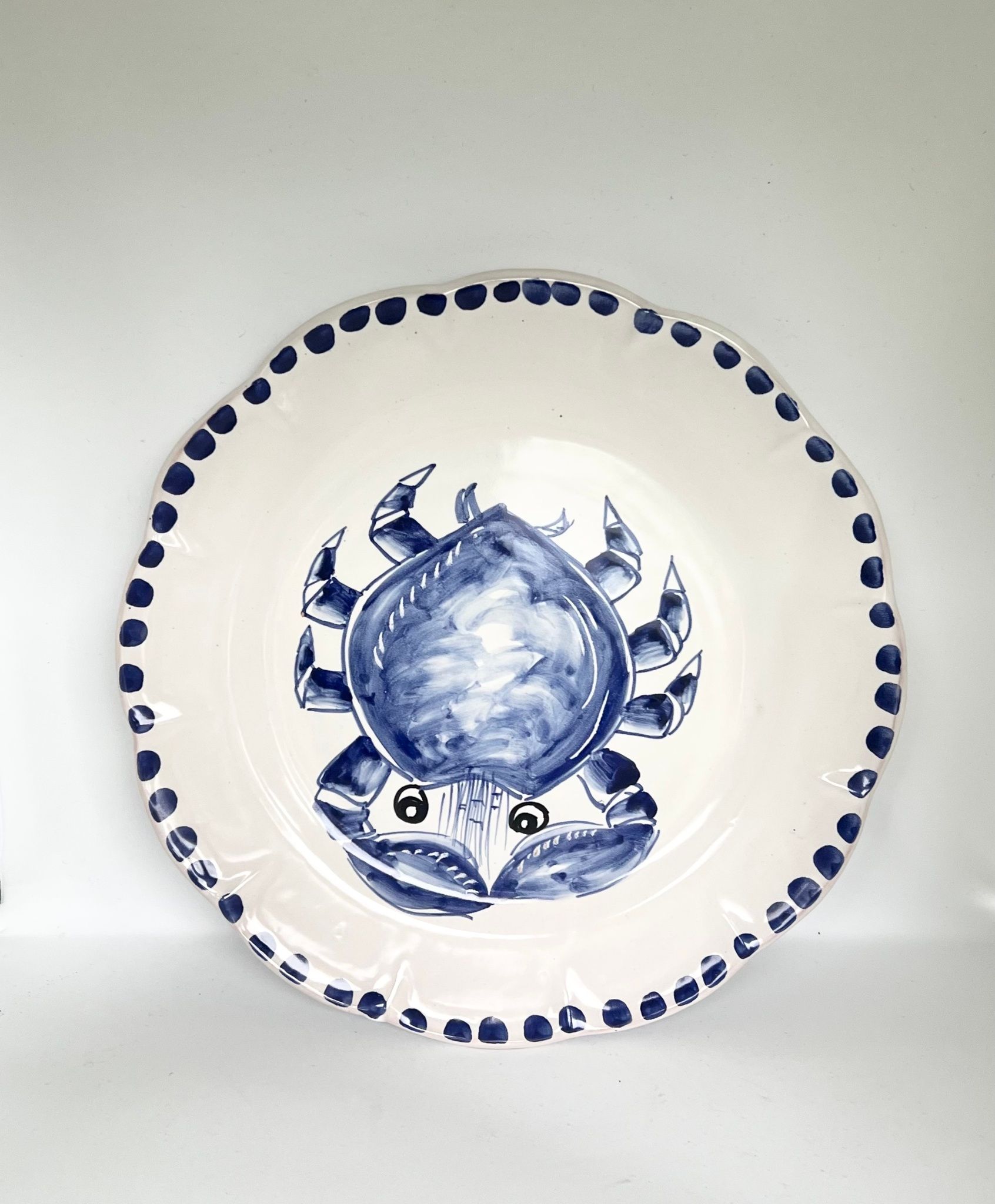Marina soup plate 23 cm, crab motif