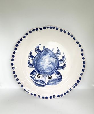 Marina soup plate 23 cm, crab motif