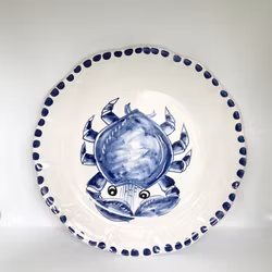 Marina soup plate 23 cm, crab motif