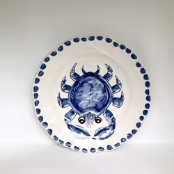 Marina salad plate 20 cm, crab motif