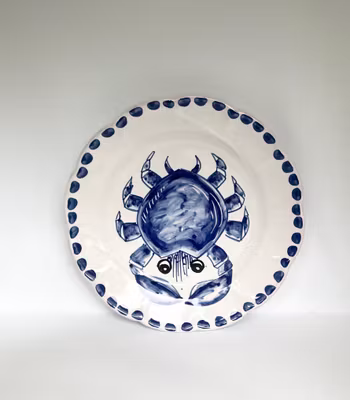 Marina salad plate 20 cm, crab motif