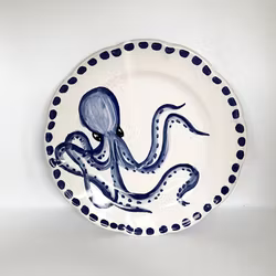 Marina salad plate 20 cm, octopus motif