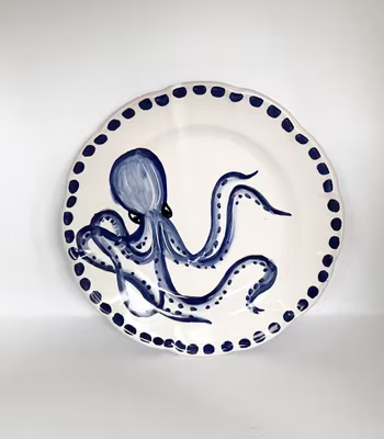 Marina salad plate 20 cm, octopus motif