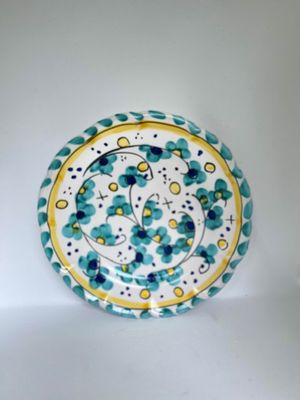 Toscana assiett, 20 cm, grönt mönster