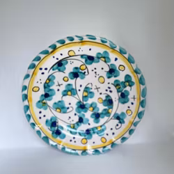 Toscana assiett, 20 cm, grönt mönster
