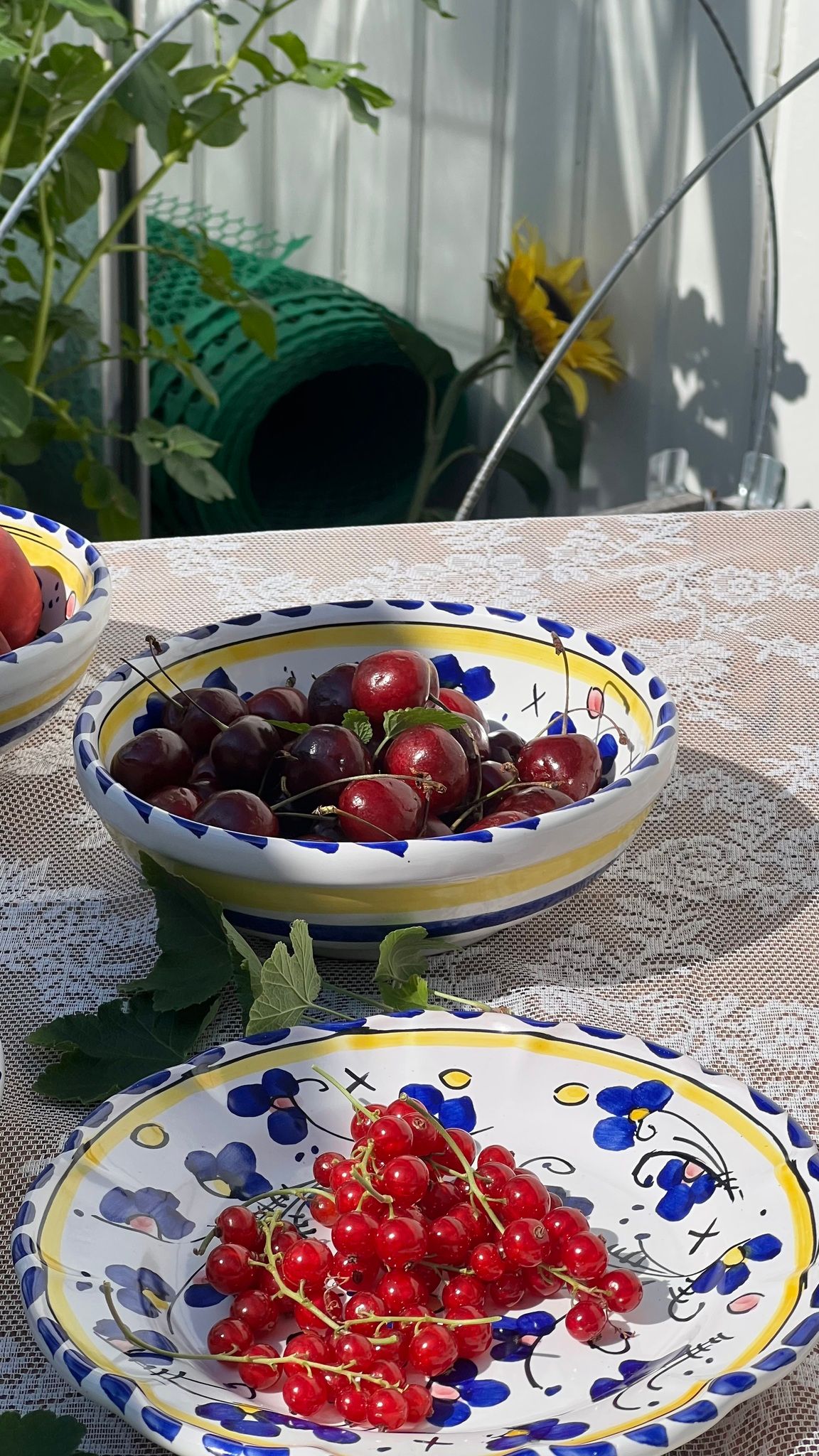 Toscana djup skål, 18 cm, blått mönster