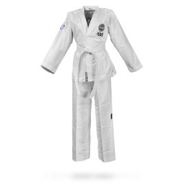 MIGHTY FIST: ITF TAEKWON-DO DRÄKT VIVD FÄRGBÄLTE