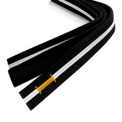 MIGHTY FIST: ITF SVART MOON BÄLTE MED GRAD 4 CM