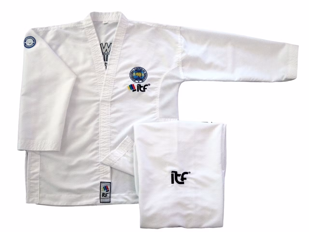 MIGHTY FIST: ITF TAEKWON-DO DRÄKT MATRIX FÄRGBÄLTE
