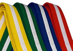 FÄRGBÄLTE: MOONBÄLTE FÖR TKD 4 CM DIVERSE MÄRKEN