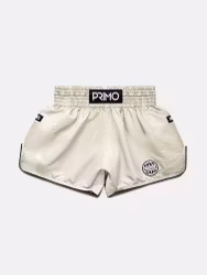 PRIMO: MUAY THAI SHORTS - ALTA SERIES - CREAM