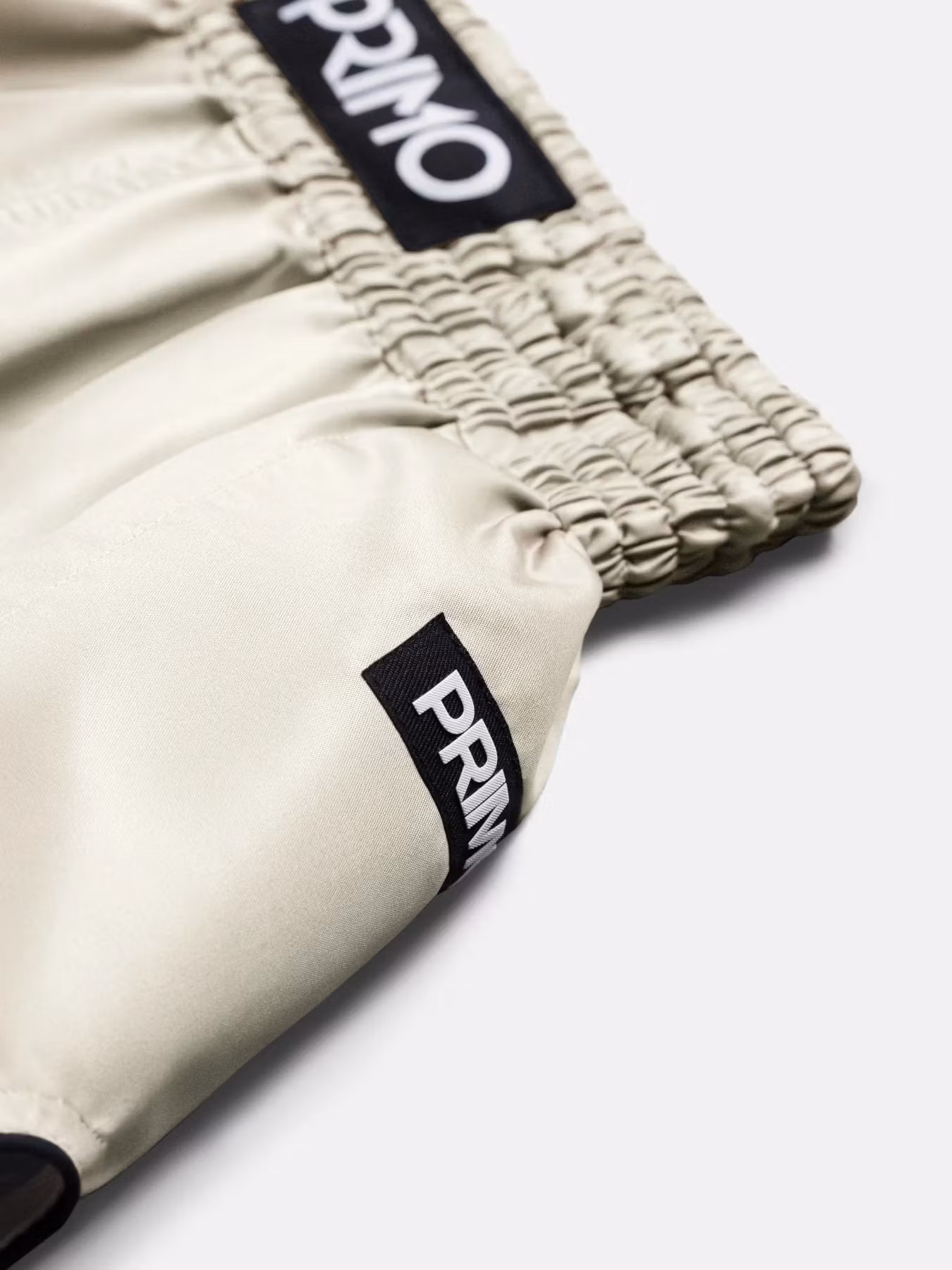 PRIMO: MUAY THAI SHORTS ALTA SERIES - GRÄDDVIT