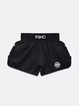 PRIMO: MUAY THAI SHORTS ALTA SERIES - ONYX BLACK
