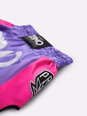 PRIMO: MUAY THAI SHORTS SUPER NYLON - PURPLE RAIN