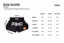 PRIMO: MUAY THAI SHORTS FREE FLOW SERIES - GOTHAM'S FINEST