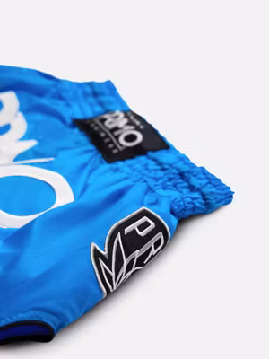 PRIMO: MUAY THAI SHORTS SUPER NYLON - BLUE JAY