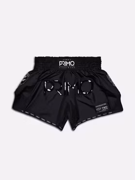 PRIMO: MUAY THAI SHORTS SUPER NYLON - BLACK PANTHER II