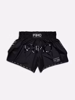PRIMO: MUAY THAI SHORTS SUPER NYLON - BLACK PANTHER II
