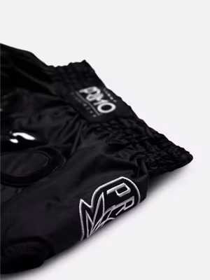 PRIMO: MUAY THAI SHORTS SUPER NYLON - BLACK PANTHER II