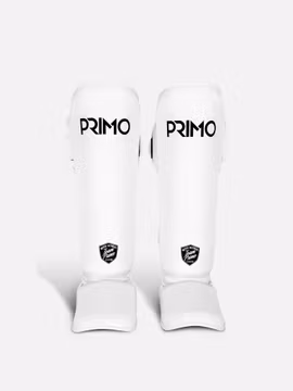 PRIMO: CLASSIC MUAY THAI SHIN GUARDS - WHITE