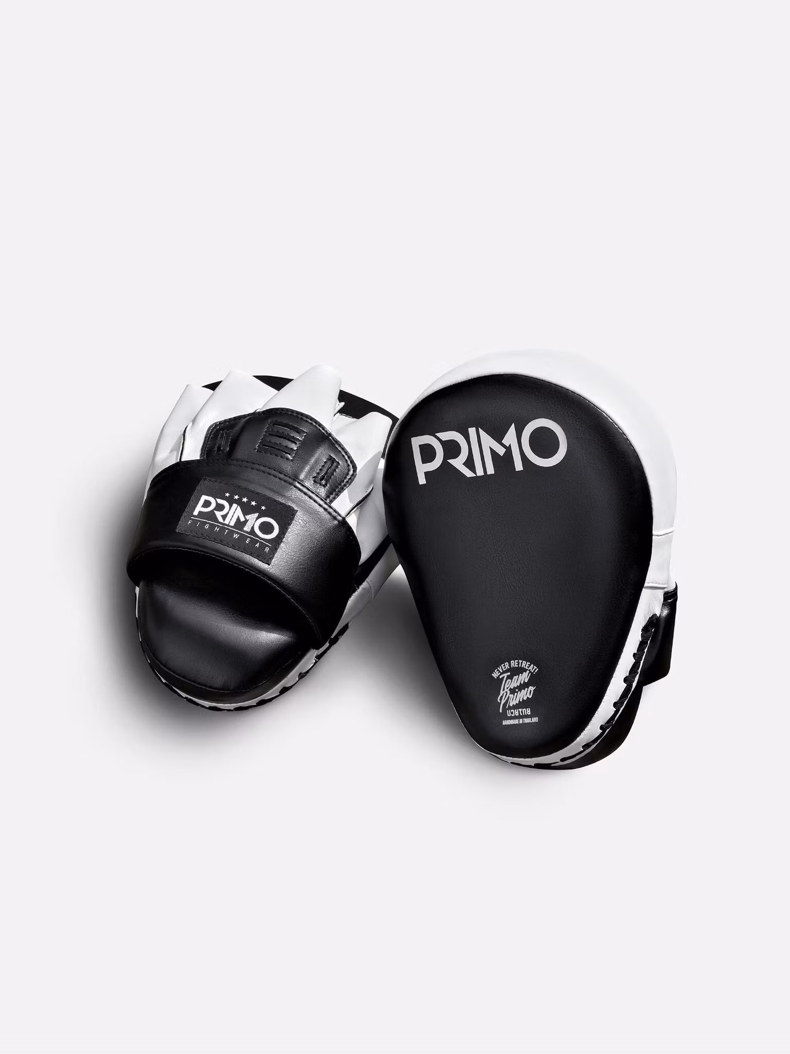 PRIMO: STRIKING FOCUS MITTS LEATHER - BLACK/WHITE