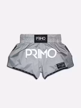 PRIMO: MUAY THAI SHORTS SUPER NYLON - HAMMERHEAD GREY