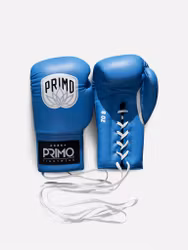 PRIMO: PRO BOXNINGSHANDSKAR MED SNÖRNING - BLÅ