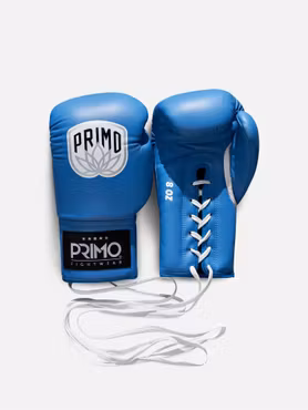 PRIMO: PRO BOXING GLOVES LACE-UP - WHITE