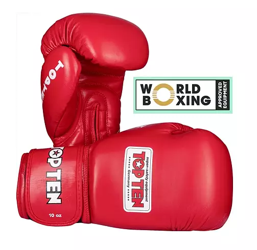Top Ten: Boxningshandske World Boxing Röd 10 oz