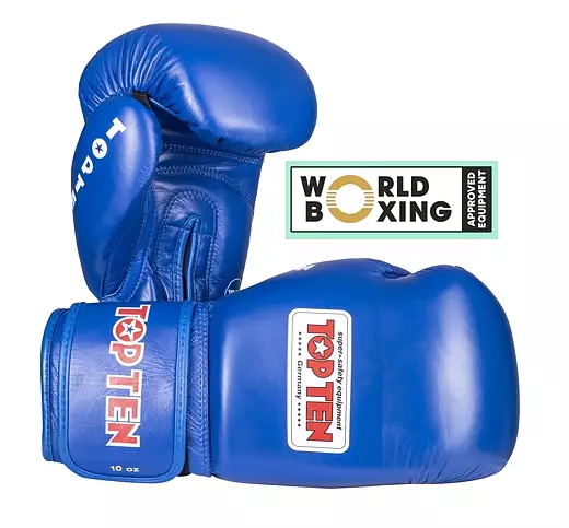 Top Ten: Boxningshandske World Boxing Blå 10 oz